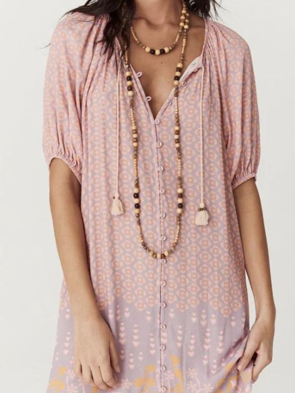 Spell Sweet Nothings Button Through Tunic Dress